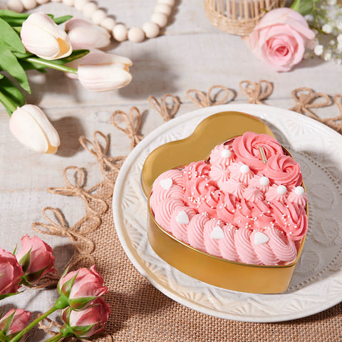 Simply Sweet Mini Heart Cake Tin, cake gift, cake, gourmet gift, gourmet, mothers day gift, mothers day