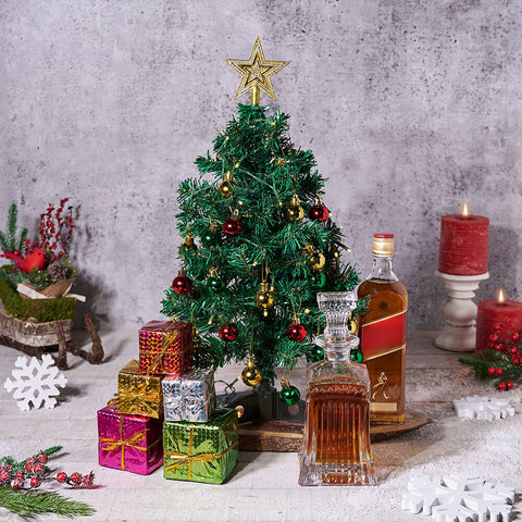 Total Christmas Tree Gift Set with Liquor, christmas gift, christmas, liquor gift, liquor, holiday gift, holiday