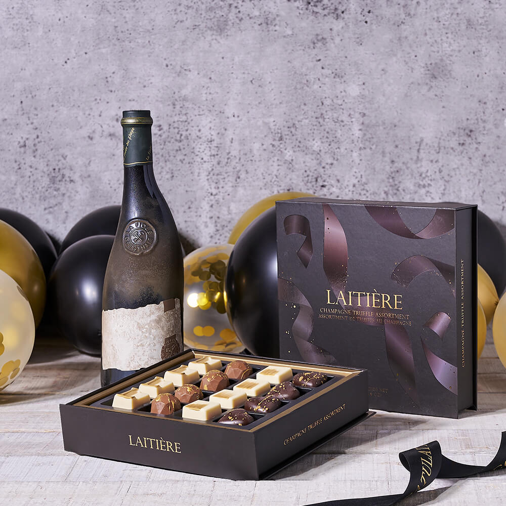 Wine & Chocolate Commencement Gift, graduation gift, graduation, wine gift, wine, chocolate gift, chocolate, gourmet gift, gourmet