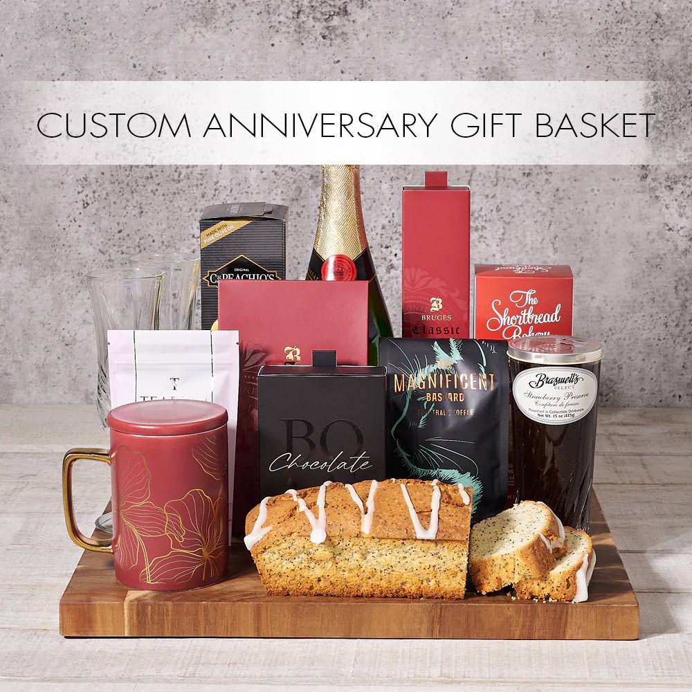 Custom Anniversary Gift Baskets