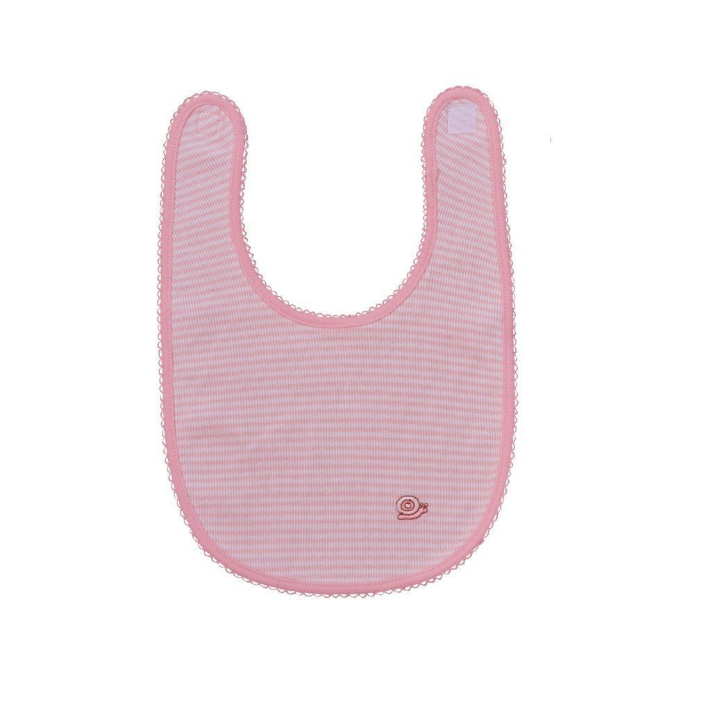 Embroidered Pink Bib