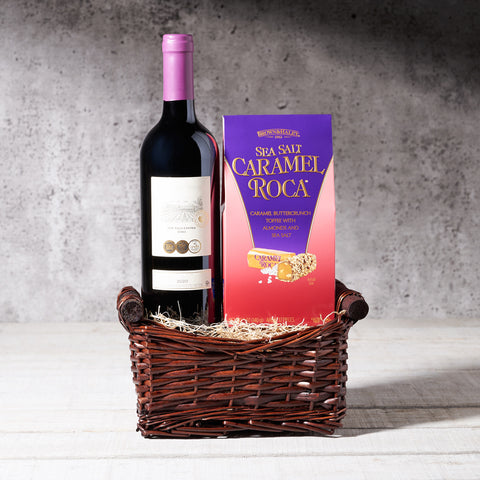The Wine & Chocolates Gift Set, Kosher Gift Baskets, Gourmet Gift Baskets, Canada Delivery