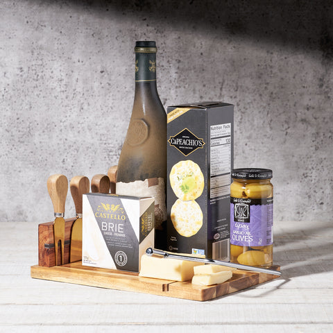 Lake Joseph Wine and Cheese Board, Wine Gift Baskets, Gourmet Gift Baskets, Canada Delivery