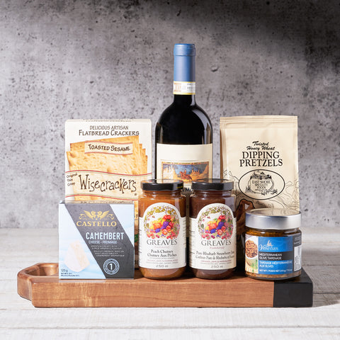 Gourmet Dipping & Wine Gift Basket, Wine Gift Baskets, Gourmet Gift Baskets, Canada Delivery