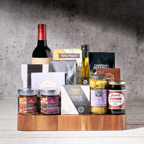Branston Gourmet Gift Basket, With Wine, Wine Gift Baskets, Gourmet Gift Baskets, Canada Delivery