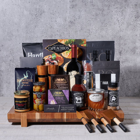 Luxury Feast Gift Basket, gourmet gift, gourmet, wine gift, wine, pasta gift, pasta, luxury gift, luxury gift basket