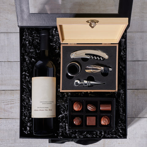 Wine Lover’s Delight Gift Set, wine gift, wine, chocolate gift, chocolate