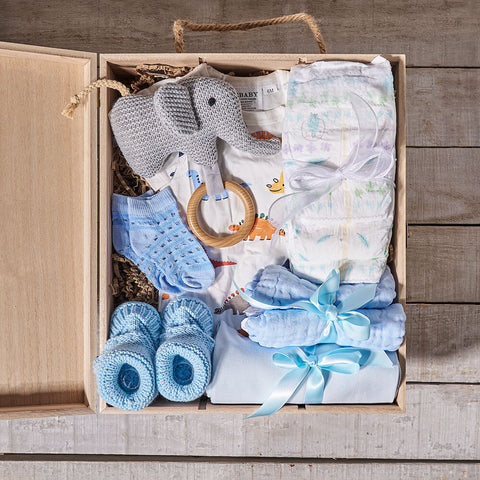 Baby Boy Crate, baby gift, baby, baby gift basket, baby boy gift, baby boy, baby shower, boy gift, boy