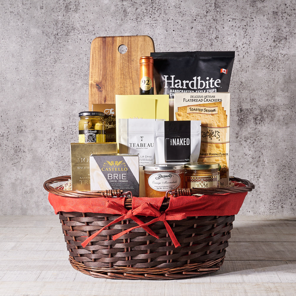 Classic Wine Artisanal Cheese Gift Basket, Wine Gift Baskets, Gourmet Gift Baskets, Canada Delivery