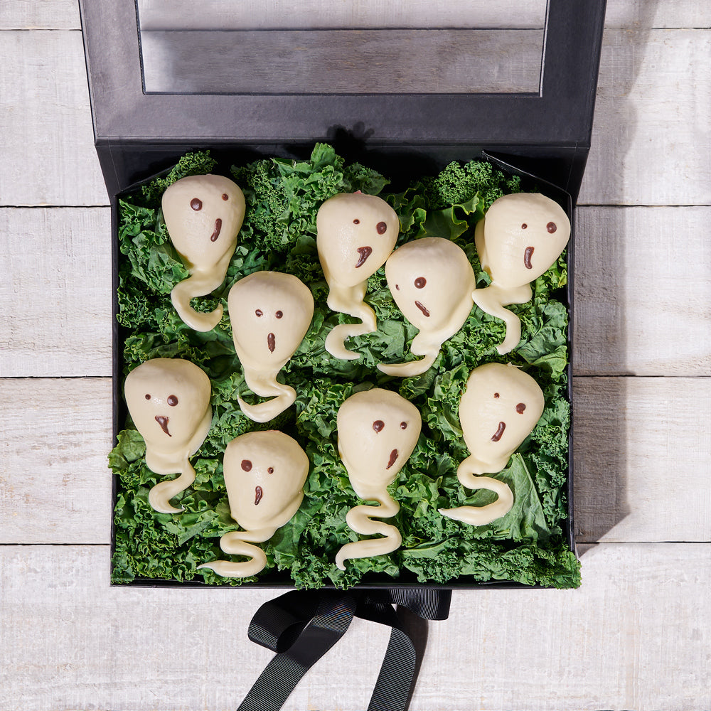 Chocolate Dipped Strawberries Halloween Box