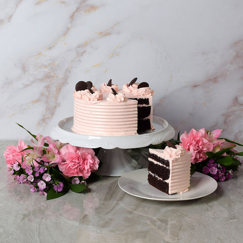 Chocolate Cake With Strawberry Buttercream