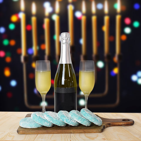 Hanukkah Cookies & Champagne Basket