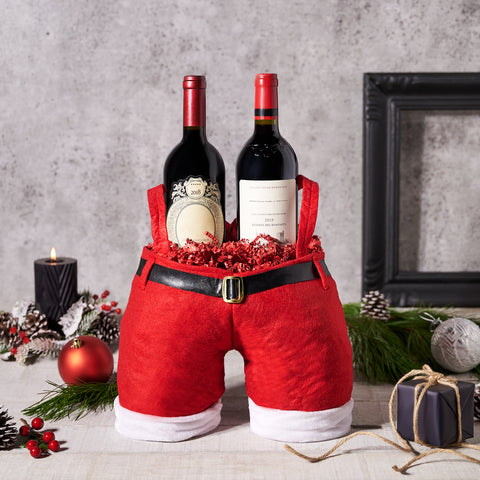 Christmas Cheer Wine Gift Set, Christmas gift baskets, wine gift baskets