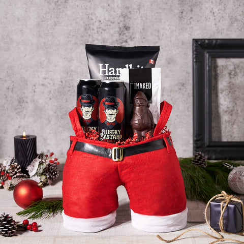 Merry Christmas Craft Beer & Snacks Gift Set, Christmas gift baskets, chocolate gift baskets, beer gift baskets