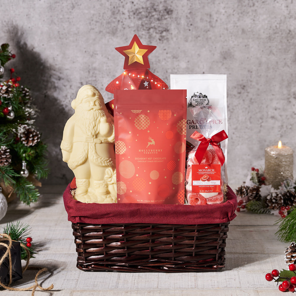 Regal Winter Chocolate Santa Confections, Christmas gift baskets