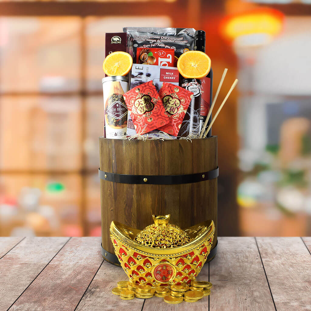 Everlasting Fortune & Festive Wishes Gift Basket