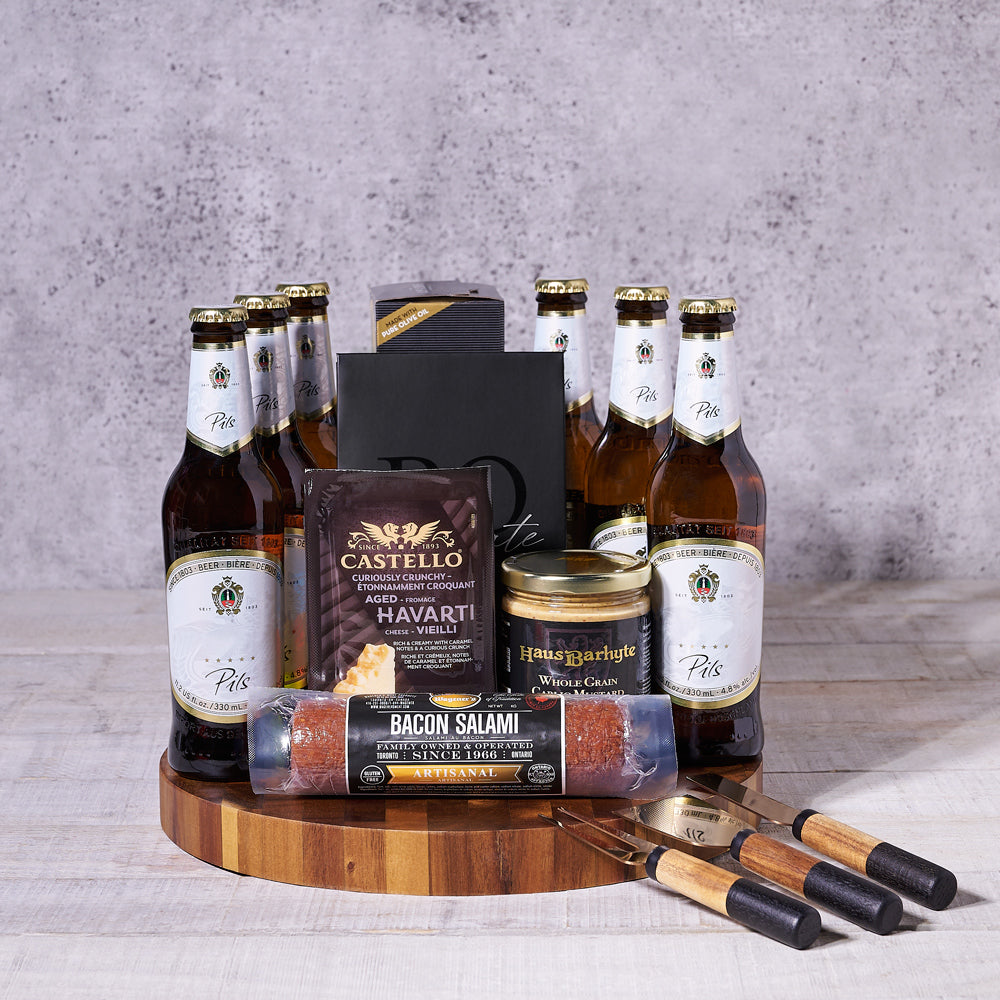 Bedford Appetizer &amp; Beer Gift Set, beer gifts, salami gifts