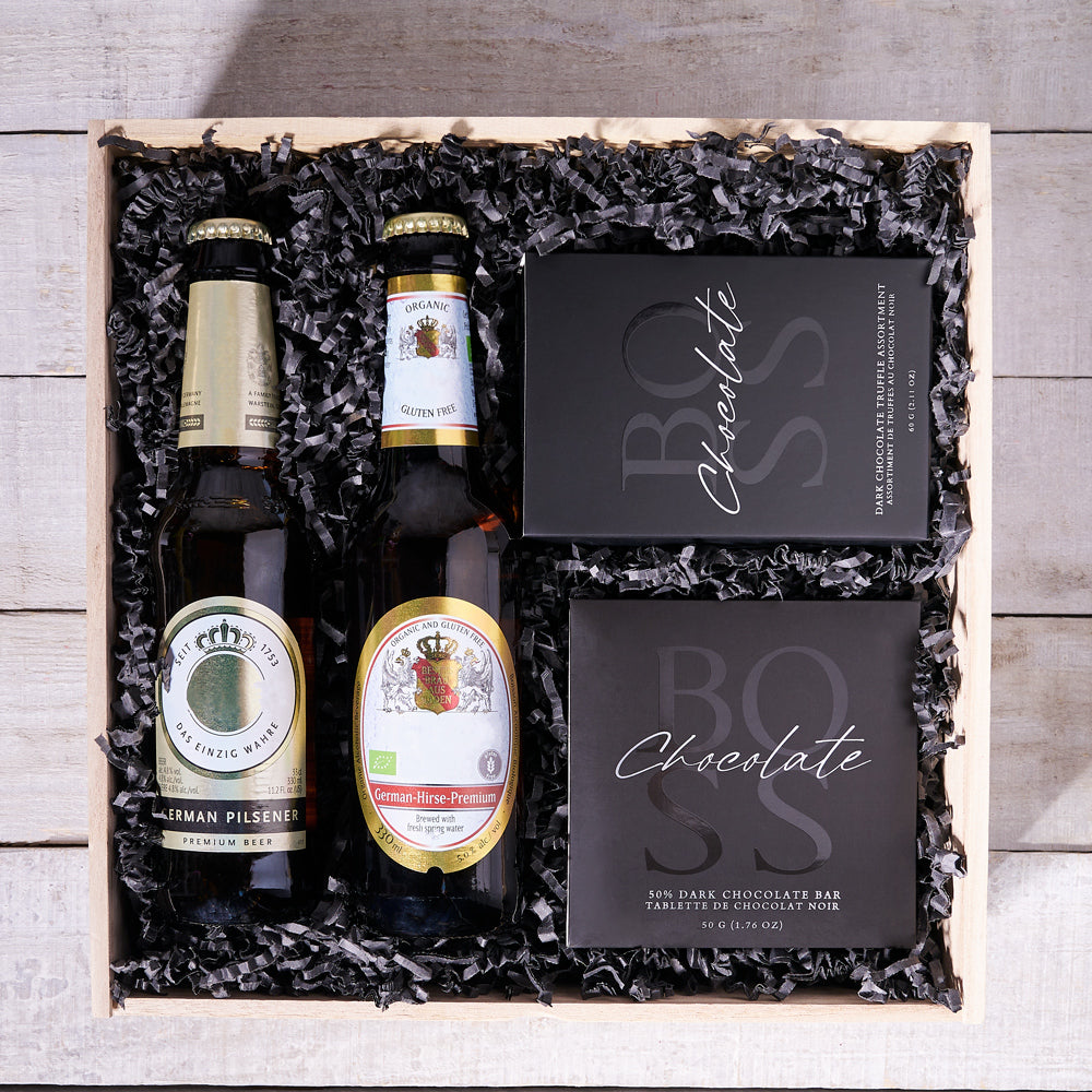 Crisp Beer &amp; Chocolate Gift Box , beer gifts, chocolate gifts, truffles