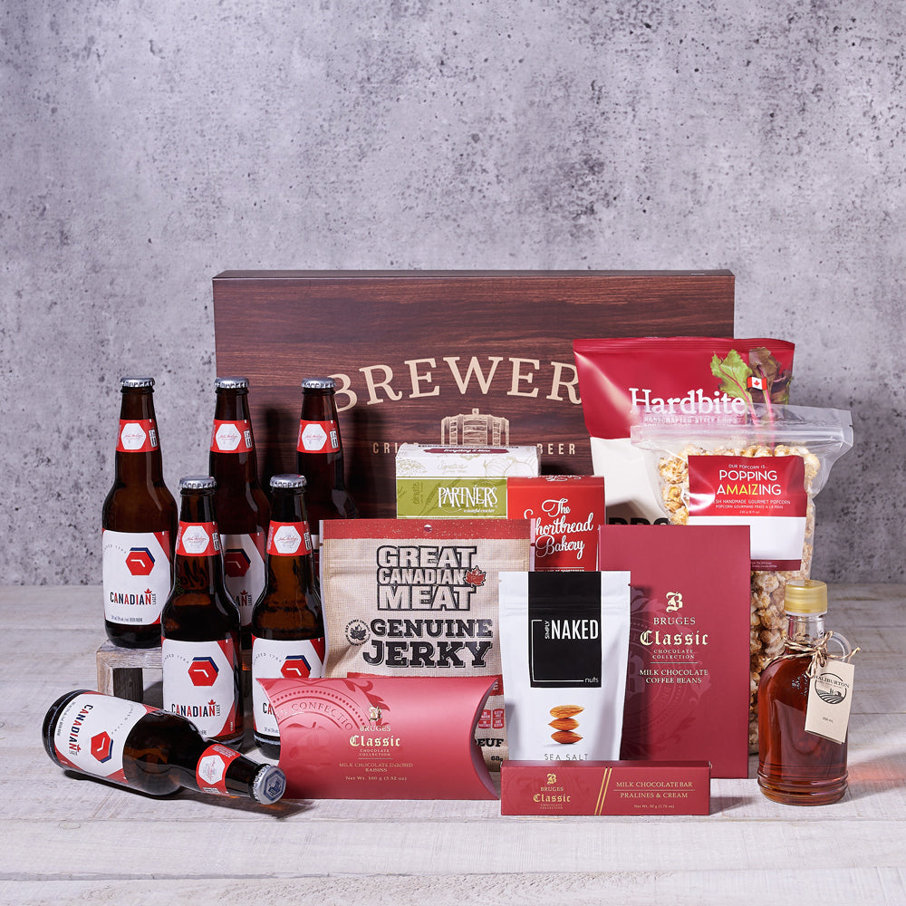 A Taste of Canada Beer Gift Basket, gourmet gift baskets, beer gift baskets
