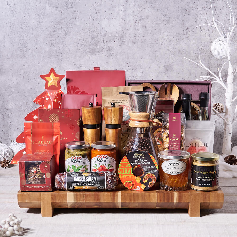 Festive Luxury Coffee Gift Board, christmas gift, christmas, holiday gift, holiday, gourmet gift, gourmet, coffee gift, coffee