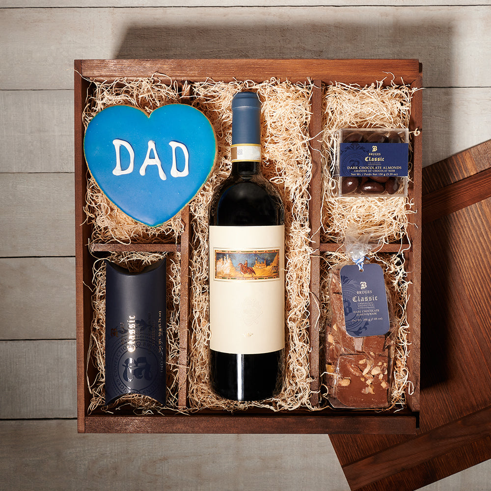 Father's Day wine & chocolate gift box set, Same day Canada delivery