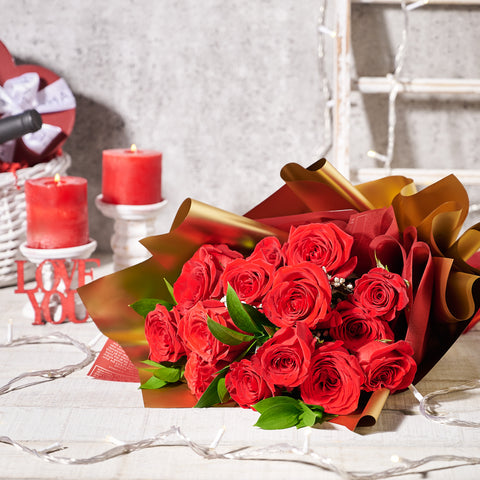 Bouquet Of Red Roses, Valentine's Day gift set, roses, bouquet, Toronto Same Day Flower Delivery