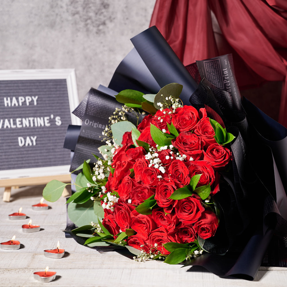 Black Magic Rose Bouquet, Toronto Same Day Flower Delivery, Valentine's Day gifts, roses