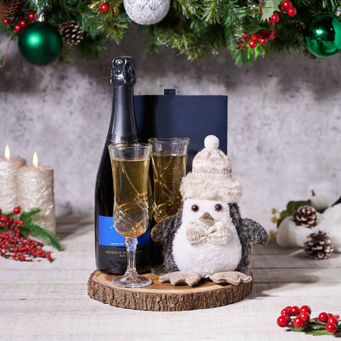Jubilant Winter Champagne Gift, christmas gift, christmas, holiday gift, holiday, champange gift, champange, sparkling wine gift, sparkling wine, chocolate gift, chocolate