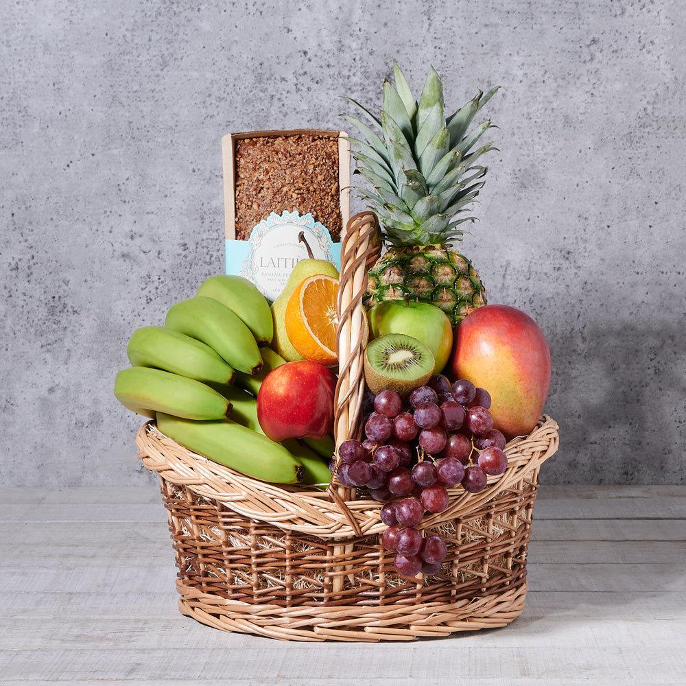 Sun-Kissed Tropical Fruit Basket, gourmet gift, gourmet, fruit gift, fruit