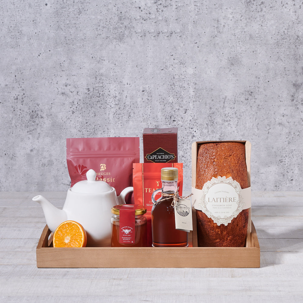 Teabeau & Gourmet Gift Basket, gourmet gift, gourmet, tea gift, tea, breakfast gift, breakfast