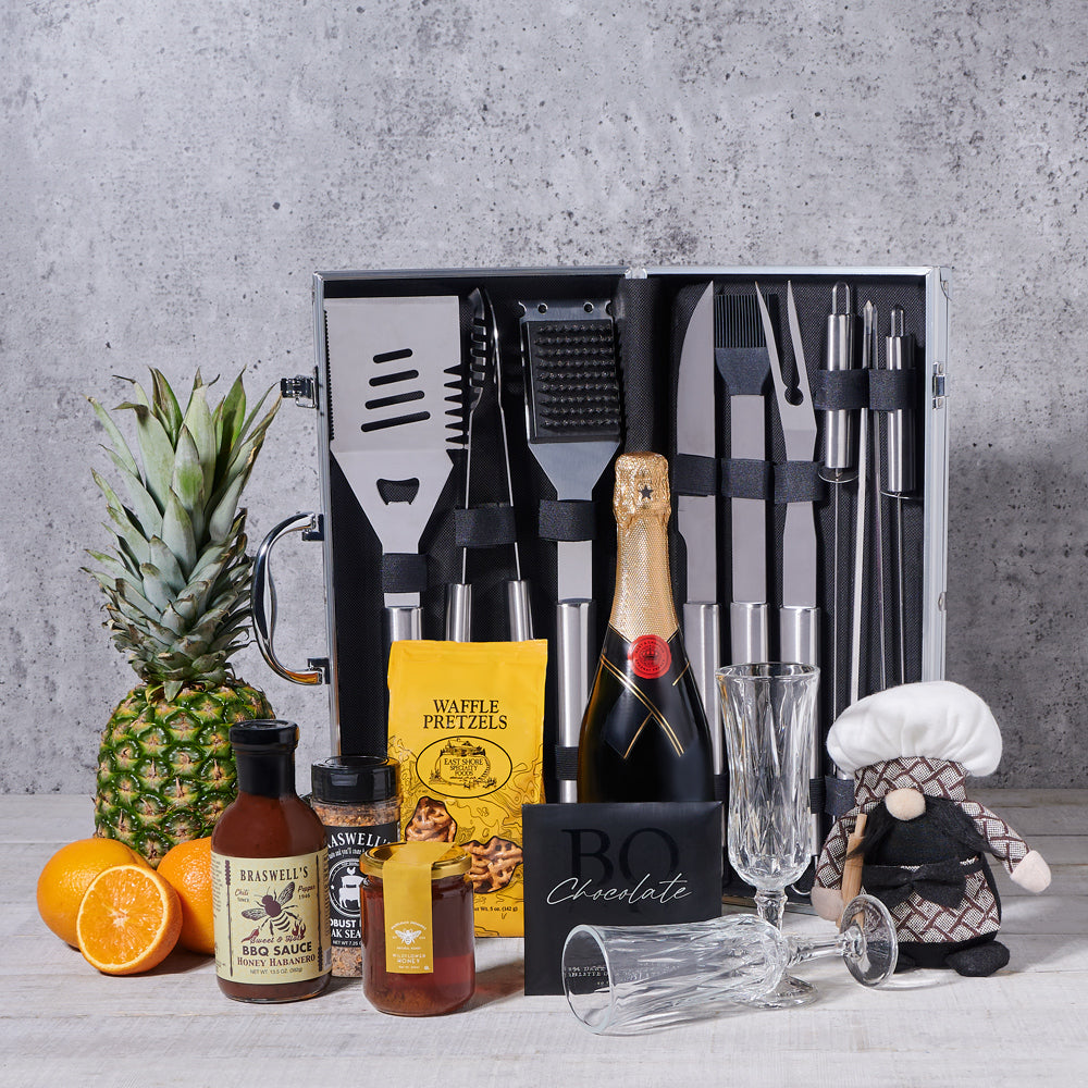 World’s Best Sparkling Wine &amp; Grill Gift, gourmet gift, gourmet, sparkling wine gift, sparkling wine, grilling gift, grilling, barbecue gift, barbecue, bbq gift, bbq