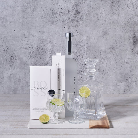 The Delicious Bonbons & Decanter Gift Set, liquor gift, liquor, decanter gift, decanter set, chocolate gift, chocolates