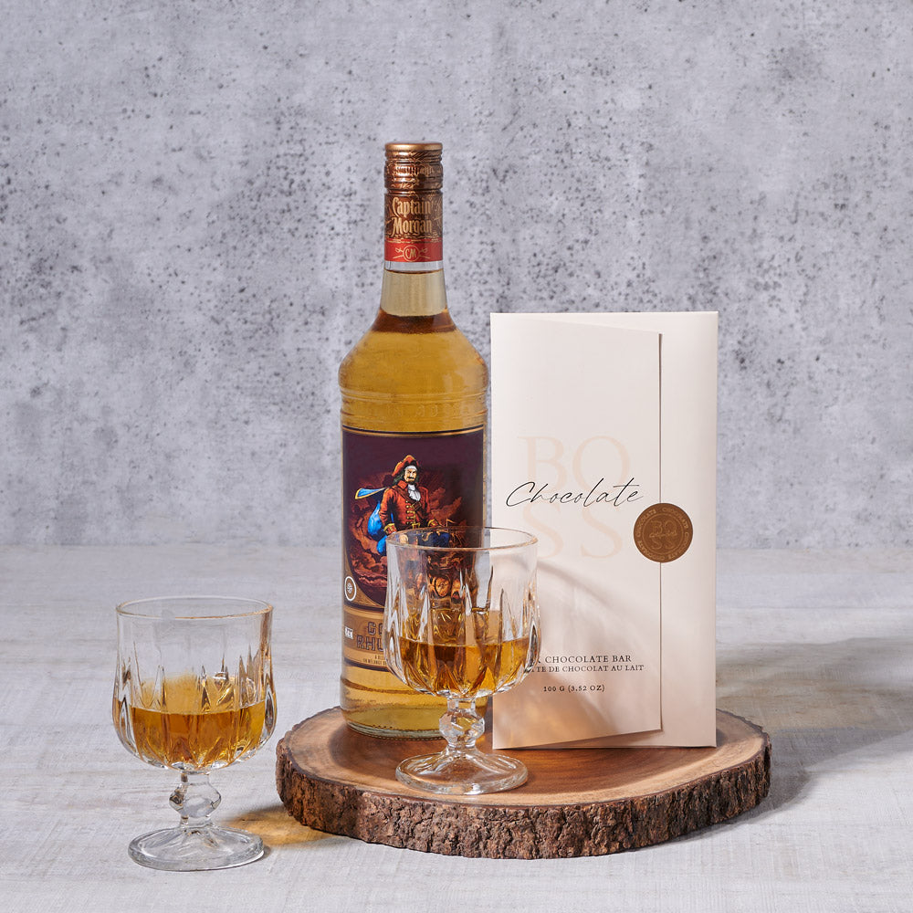 The Perfect Toast Liquor Gift Set, liquor gift, liquor, liquor gift basket, fathers day, fathers day gift, glassware gift