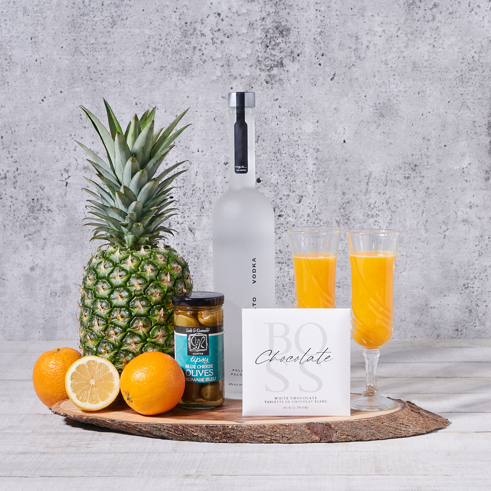 The Zest &amp; Spirit Vodka Gift, liquor gift, liquor, fresh fruit gift, fruit gift basket, summer gift, summer gift basket