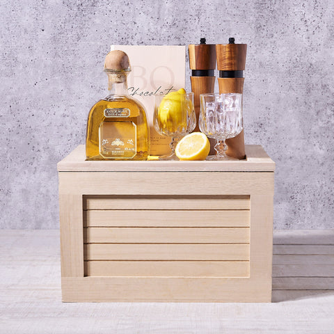 Sipping in Style Gift Crate, liquor gift, liquor, summer drink gift, summer drinks, gourmet gift