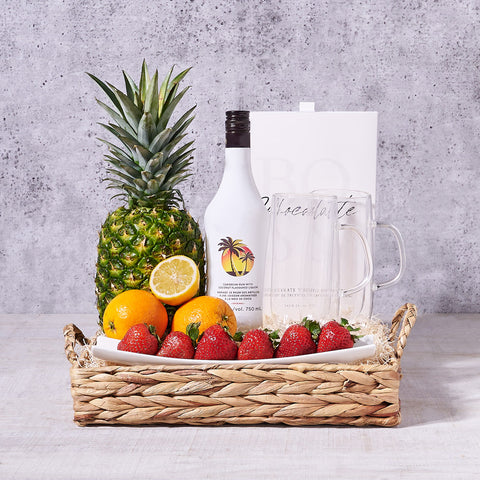 Summer Sun Liquor Gift, liquor gift, liquor, fruit gift, fruit, mixed drink gift, mixed drinks