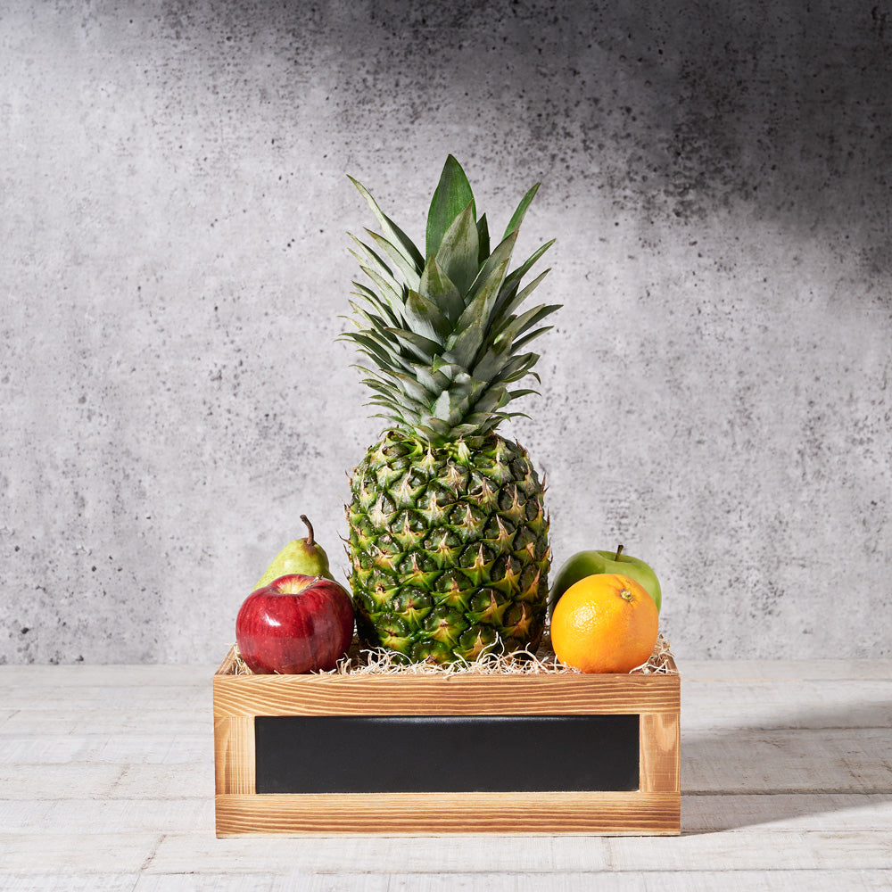 Fresh Fruit Pineapple Gift Crate, fruit gift baskets, gourmet gifts, gifts, fruit