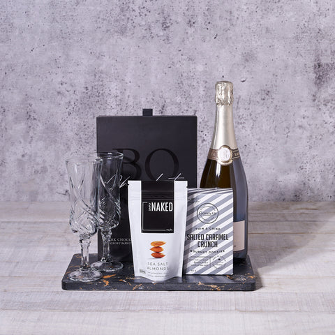 Sweet Celebration Champagne Gift Basket, champagne gift, sparkling wine gift, gourmet gift