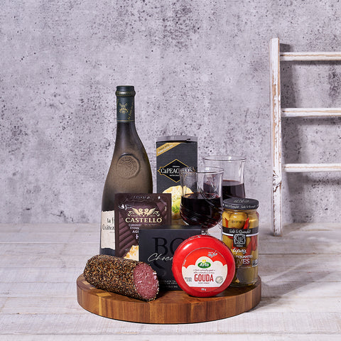 Special Cheese & Crackers Wine Gift Set, gourmet gift, wine and cheese, wine gift, wine, cheese, wine and cheese pairing, wine pairing, charcuterie, charcuterie gift