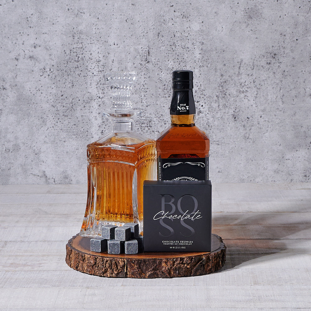 The Chairman's Choice Whiskey Gift Board, liquor gift, liquor, decanter gift, fathers day gift, fathers day, chocolate gift, chocolate