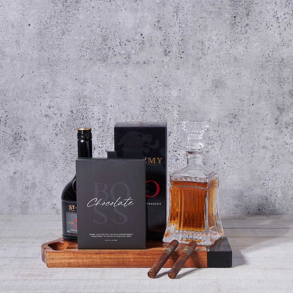 The Grand Reserve Liquor Tasting Set, liquor gift, liquor, chocolate gift, chocolate, decanter gift