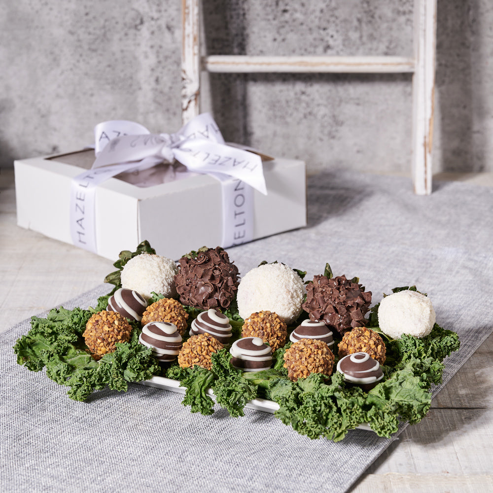 Elegant Assorted Chocolate Gift Box, Chocolate Gift Baskets, Truffles, Chocolate Covered Strawberries, Canada Delivery