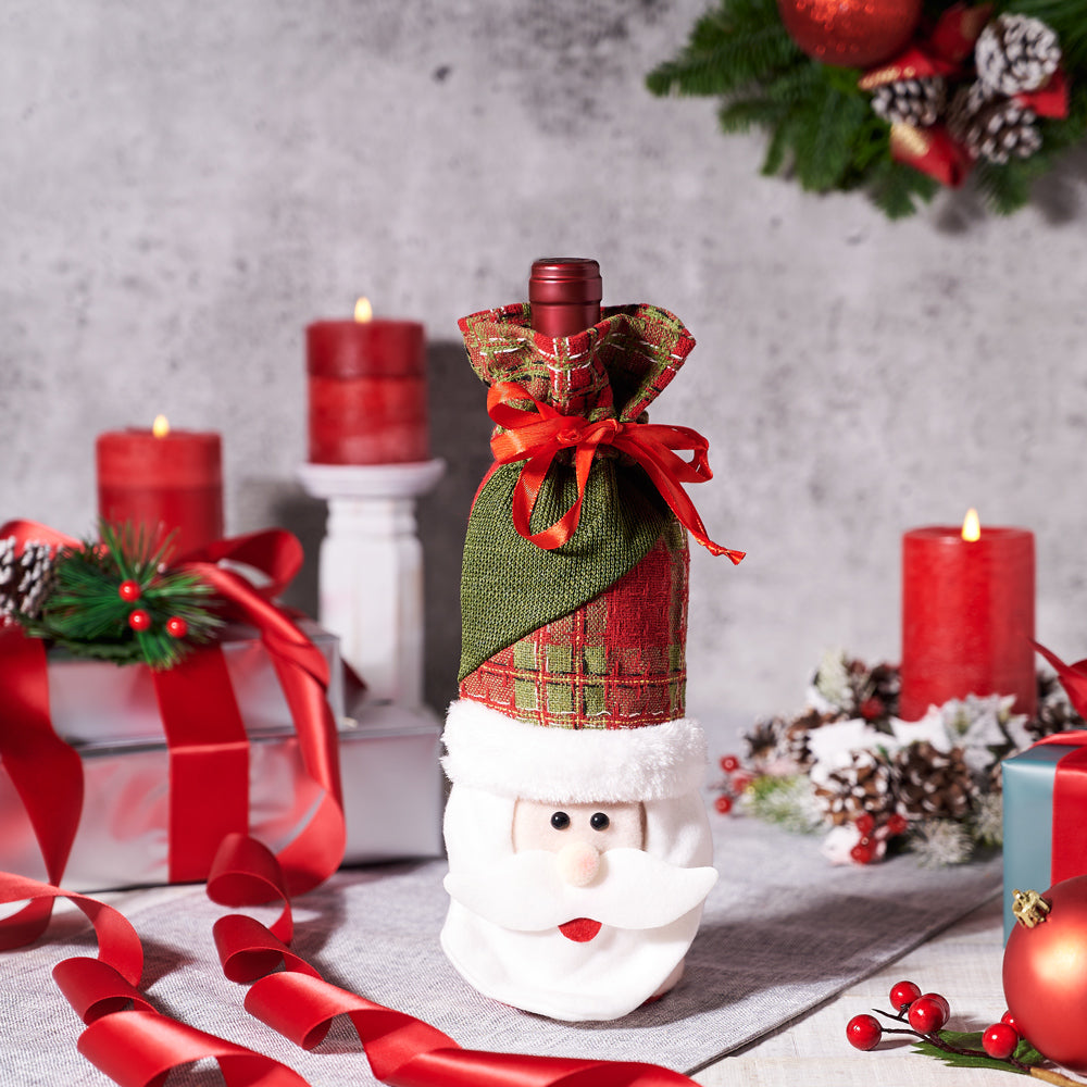 Wrapped Winter Wine Gift, wine bag,  christmas,  Wine Gift,  wine,  Set 23957-2021, wine gift bag delivery, delivery wine gift bag, christmas wine canada, canada christmas wine, toronto