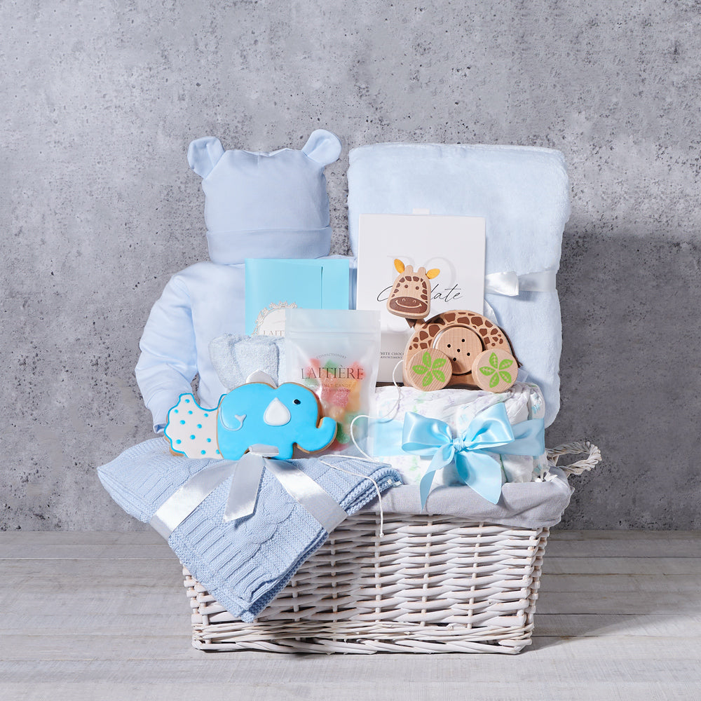 The New Baby Boy Celebration Gift Set, baby gift, baby, baby boy gift, baby boy, baby shower gift, baby shower, boy baby shower, boy baby shower gift