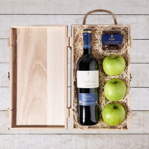 Luxury Wine Crate, Wine Gift Baskets, Fruit Gift Baskets, Chocolates, Canada Delivery