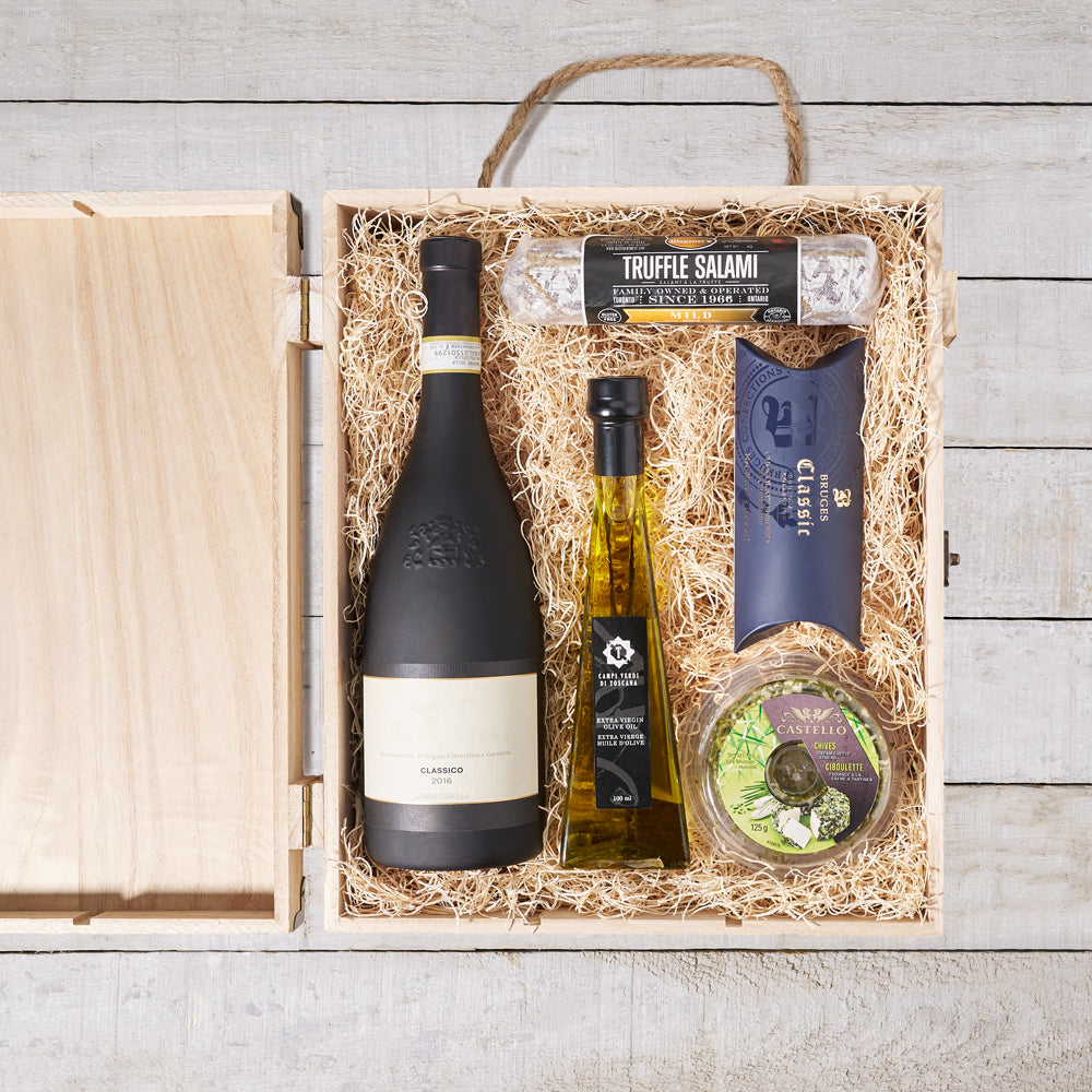 The Pourfection Wine Gift Box, Wine Gift Baskets, Gourmet Gift Baskets, Gourmet Gift Crate, Canada Delivery