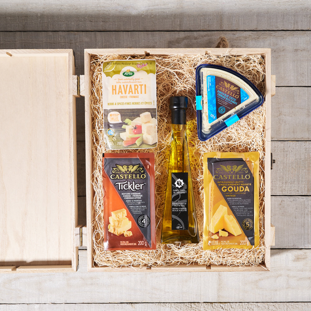The Signature Cheese Box, Gourmet Gift Baskets, Cheese Gift Baskets, Gourmet Gift Crate, Canada Delivery