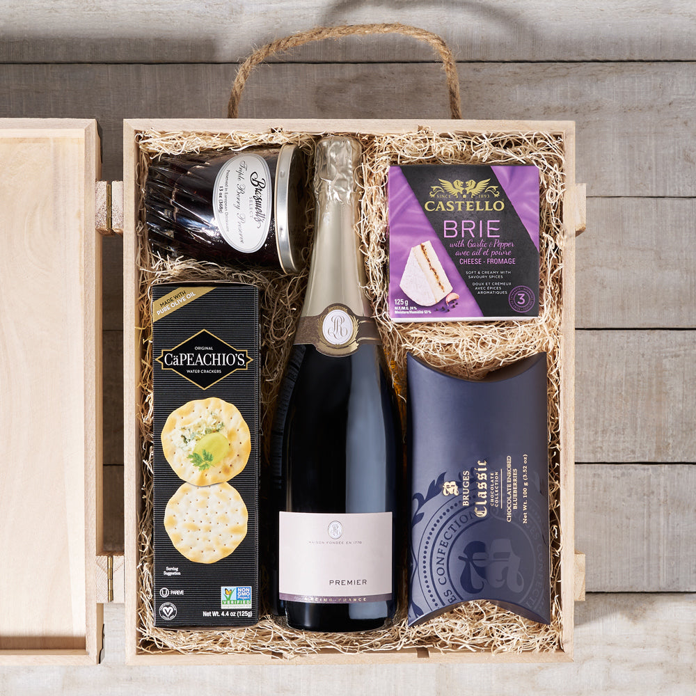 Better Together Champagne Gift Set, champagne gift box delivery, delivery champagne gift box, champagne, gourmet, gourmet gift, canada delivery, delivery canada