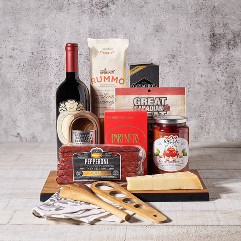 The Little Italy Gift Basket, Wine Gift Baskets, Gourmet Gift Baskets, Canada Delivery