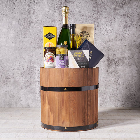 Chateau Ducru-Beaucaillou Champagne Crate, Gourmet Gift Baskets, Champagne Gift Baskets, Jam, Champagne, Pretzels, Crackers, Chocolate Bar, Canada Delivery